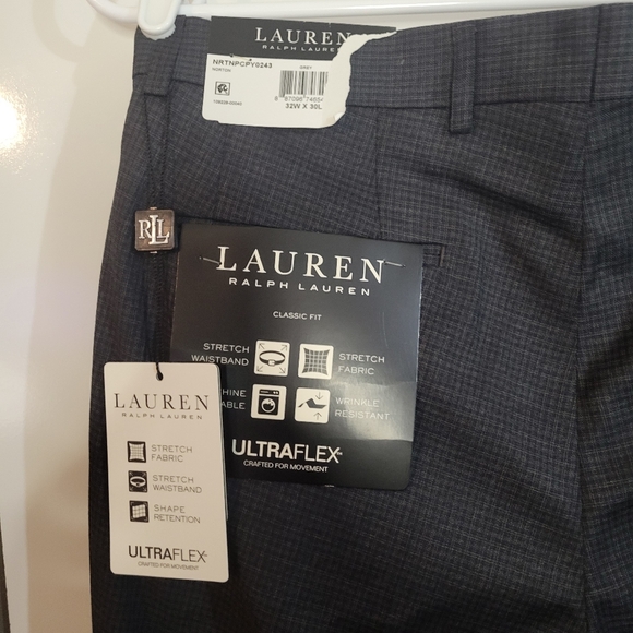 Lauren Ralph Lauren classic fit ultra flex plaid pant men size 32x30 - Picture 3 of 7